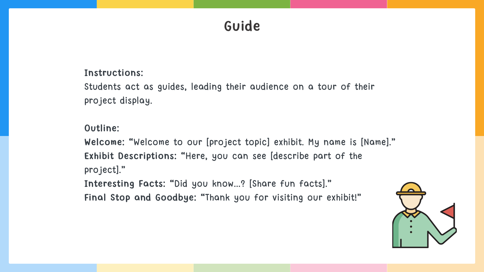 Presentation Idea Guide - guide-based presentation method