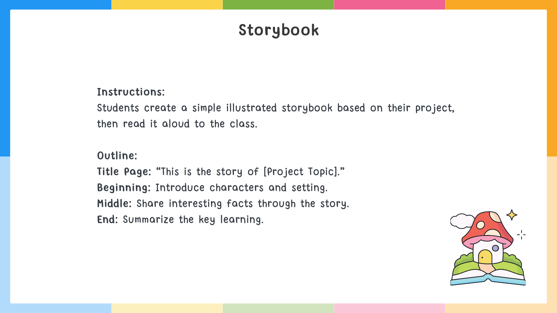 Presentation Idea Storybook - illustrated storybook presentation method